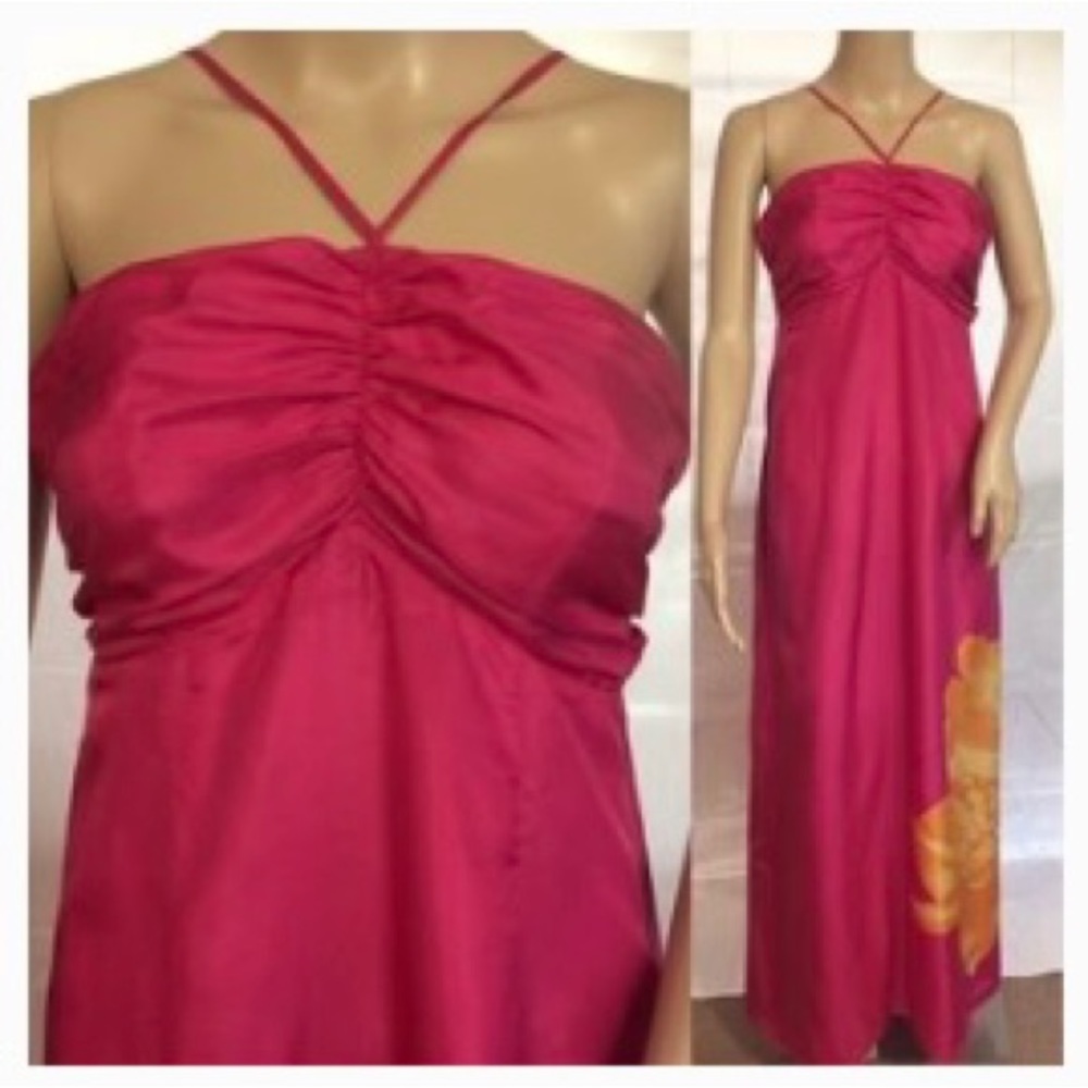 Express silk maxi dress